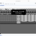 Grafic example: black an white pattern created with an excel sheet