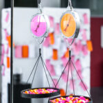 Weight scale to be filled by exhibition visitors.